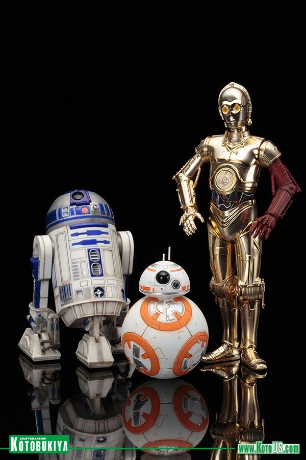 [Kotobukiya] STAR WARS R2-D2 & C-3PO y BB-8 ARTFX+ STATUE