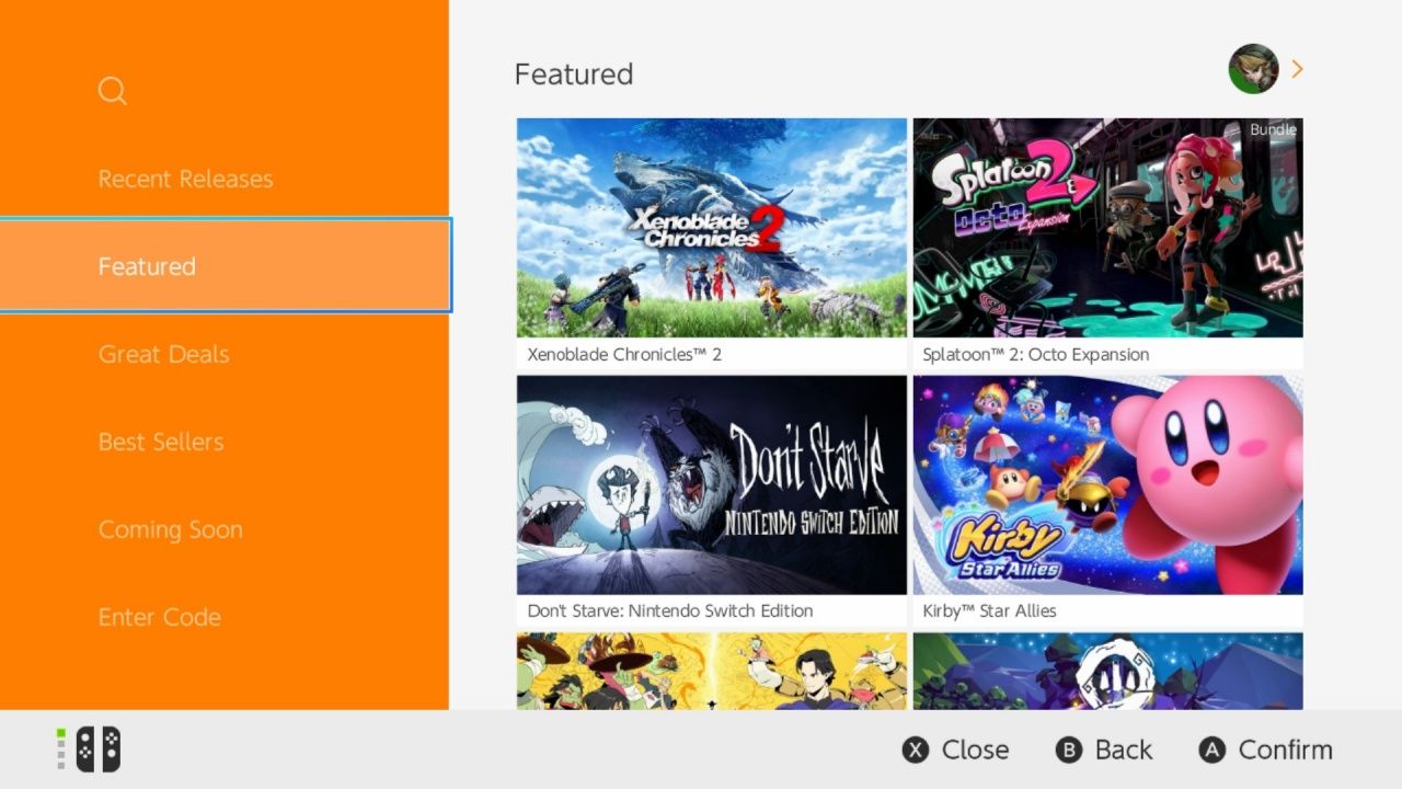 La eShop de Nintendo Switch se actualiza en Japón