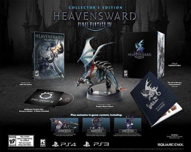 La edición coleccionista de Final Fantasy XIV: Heavensward muestra su contenido
