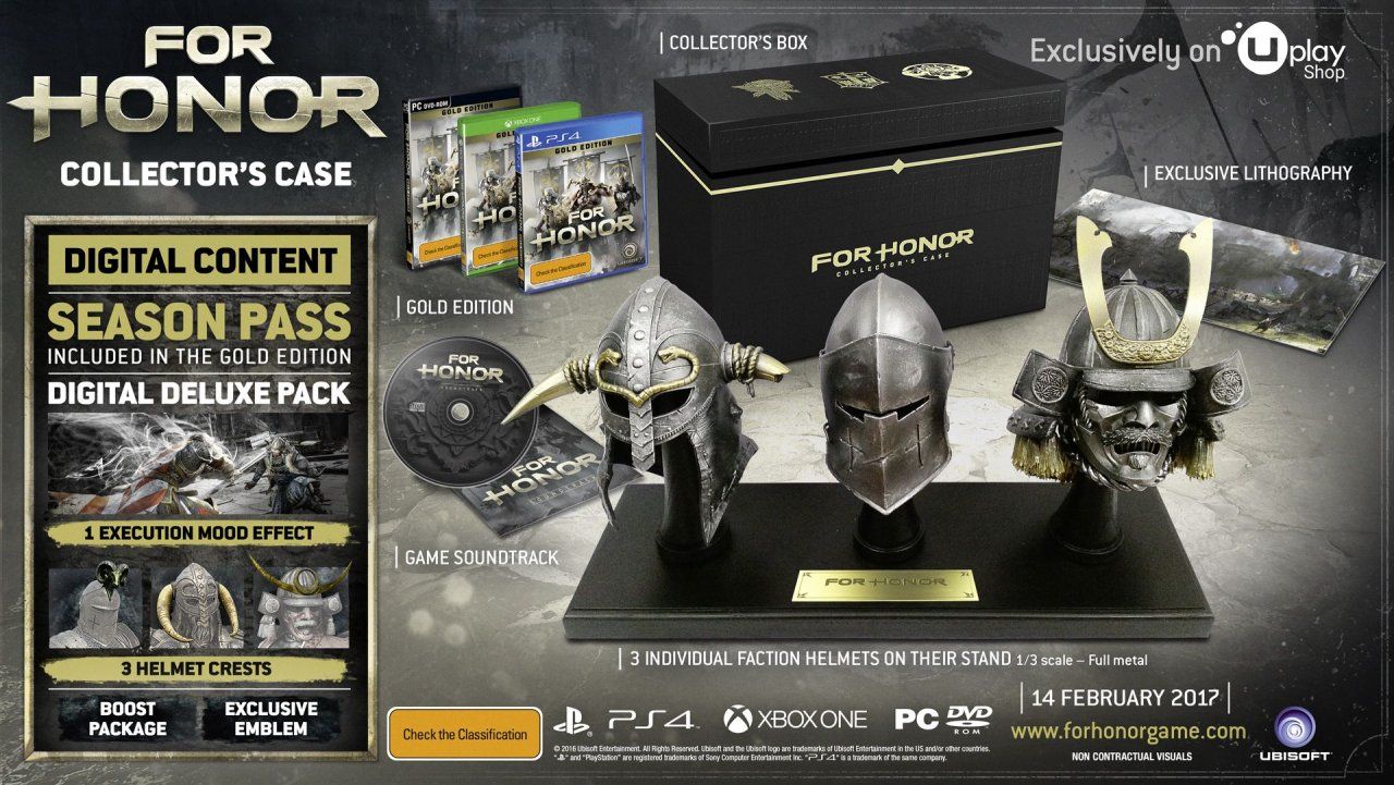 Mira aquí la edición coleccionista de For Honor