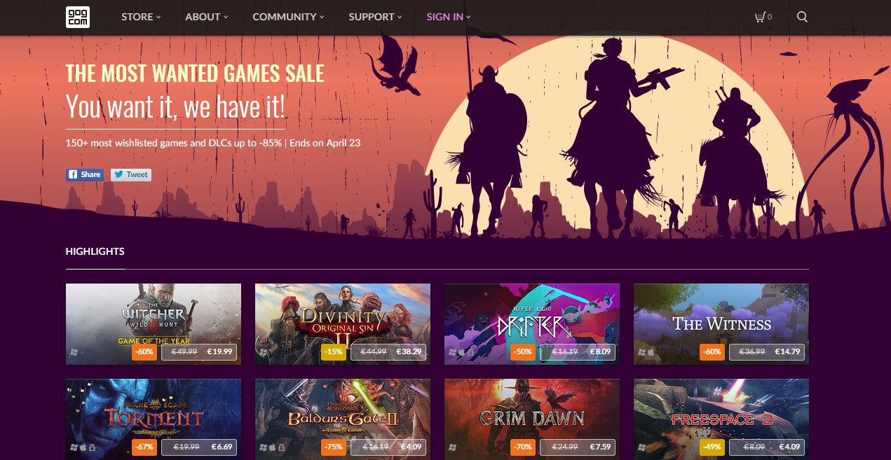 Descuentos hasta el 23 de abril en juegos de GoG.com
