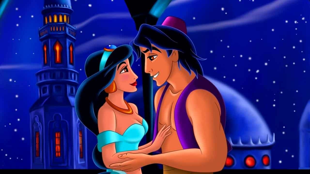 Primera reunión de Aladdin y Jasmine