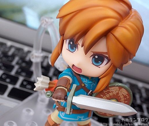 Mira este hermoso Nendoroid de Link en The Legend of Zelda: Breath of the Wild