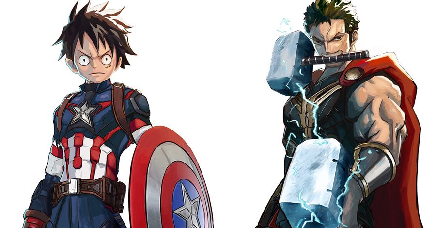 One Piece conoce a los Avengers en un cross-over con Captain America: Civil War