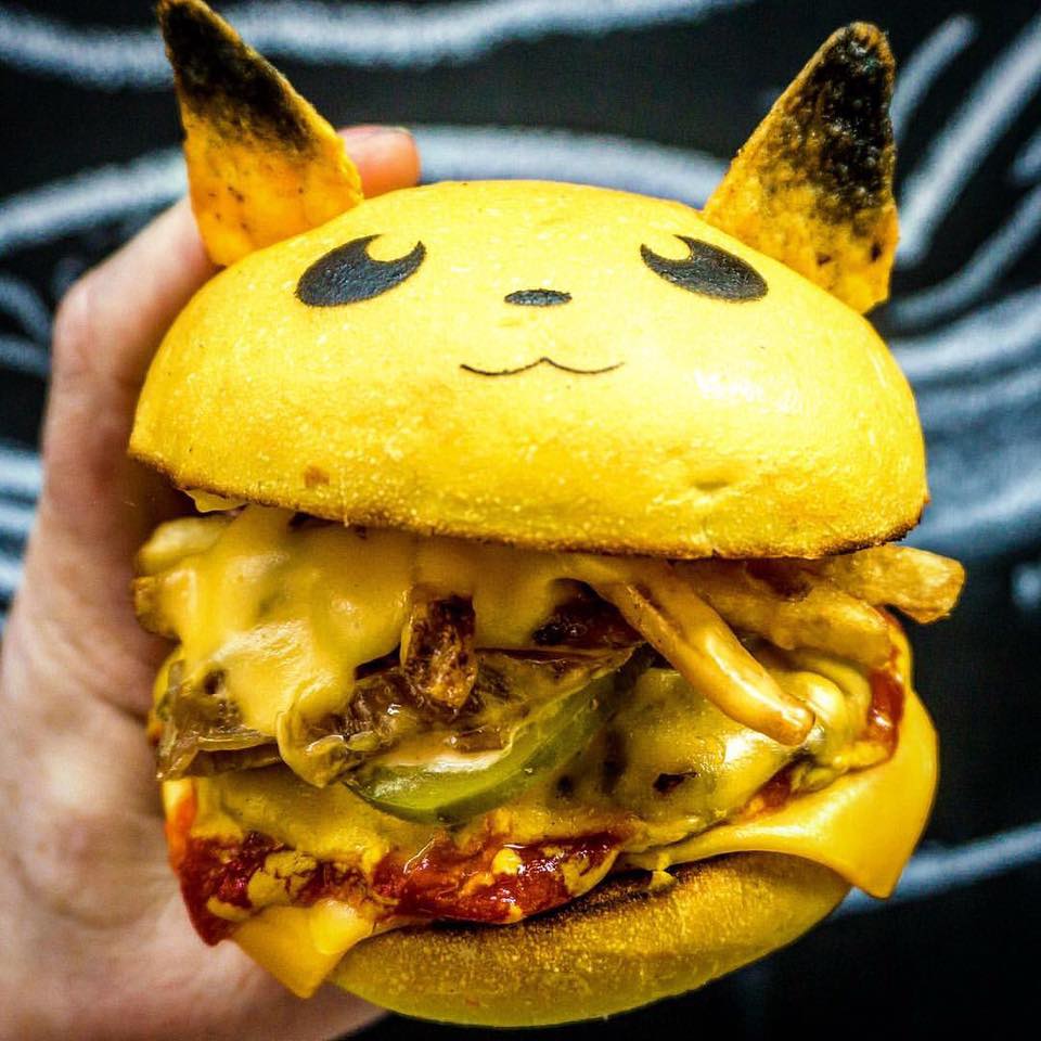 Mira cómo luce esta hamburguesa de Pokémon