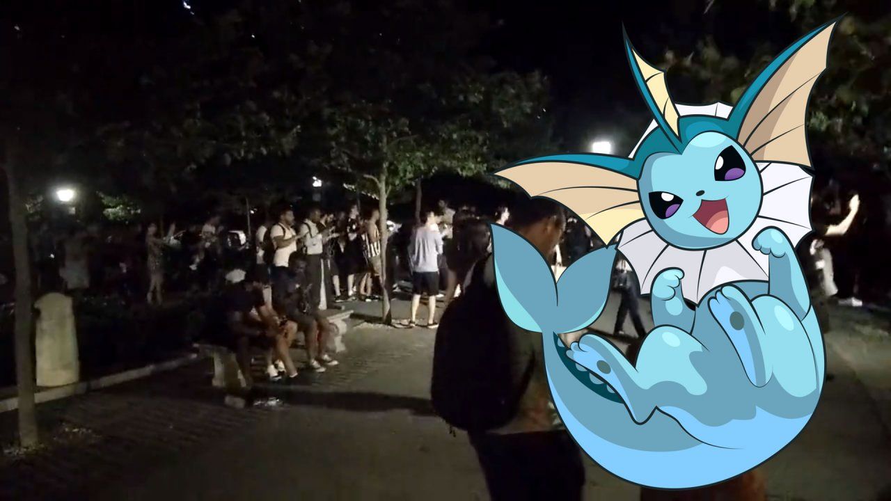 Vaporeon provoca una estampida de fans en Central Park gracias a Pokémon Go