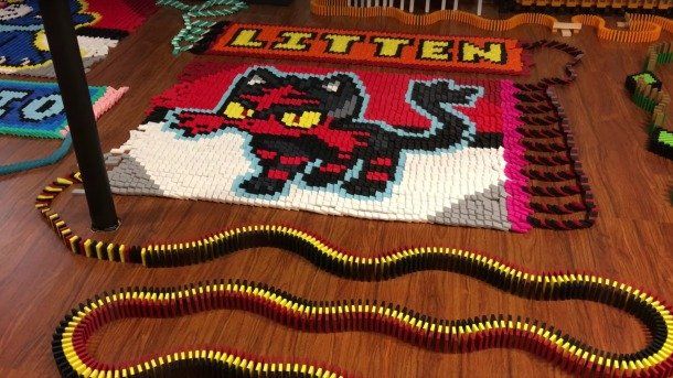 Mira este proyecto que recreó a los iniciales de Pokémon Sun & Moon con fichas de dominó