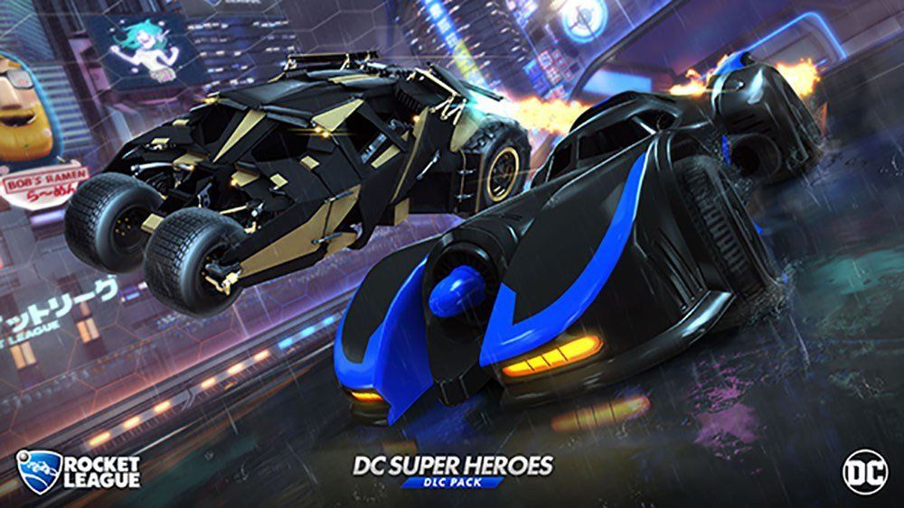 Rocket League recibirá dos versiones del Batimóvil con el pack de DC Super Heroes