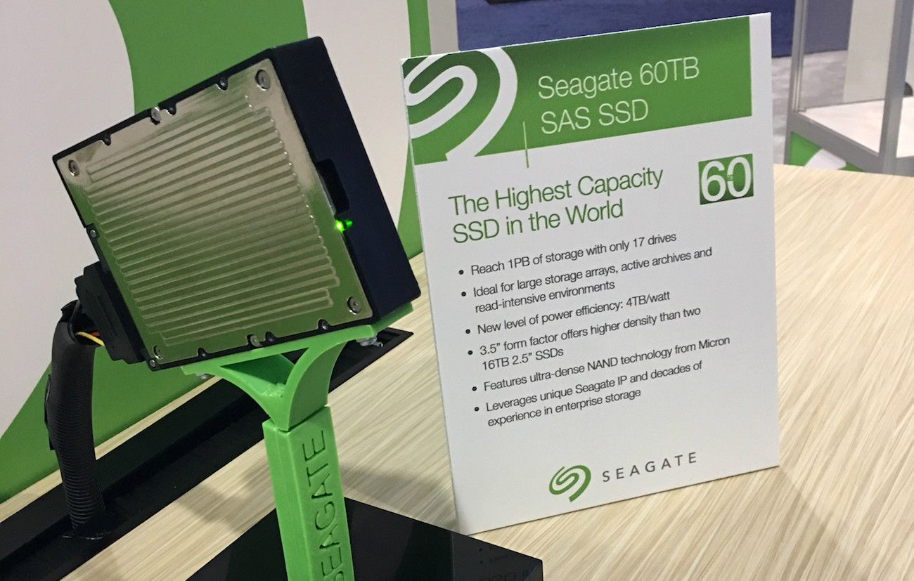 Mira este nuevo SSD de Seagate que almacena 60TB de información