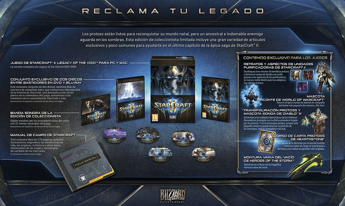 Blizzard anuncia la edición collectors para StarCraft 2: Legacy of the Void
