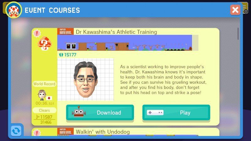 El Dr. Kawashima llega a Super Mario Maker para WiiU