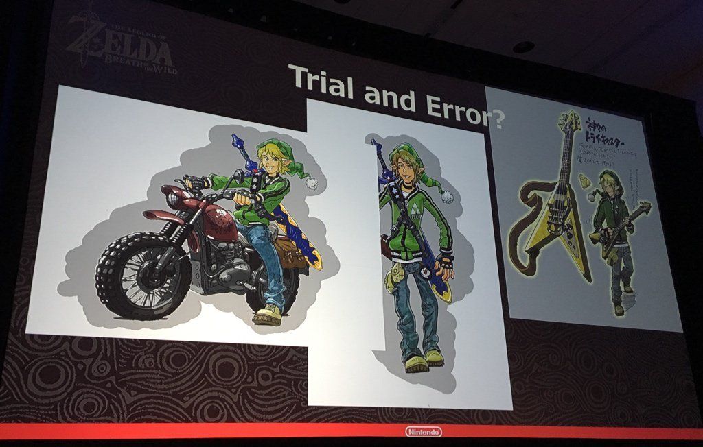 Alienígenas y un Link en motocicleta fueron los prototipos iniciales de Zelda: Breath of the Wild