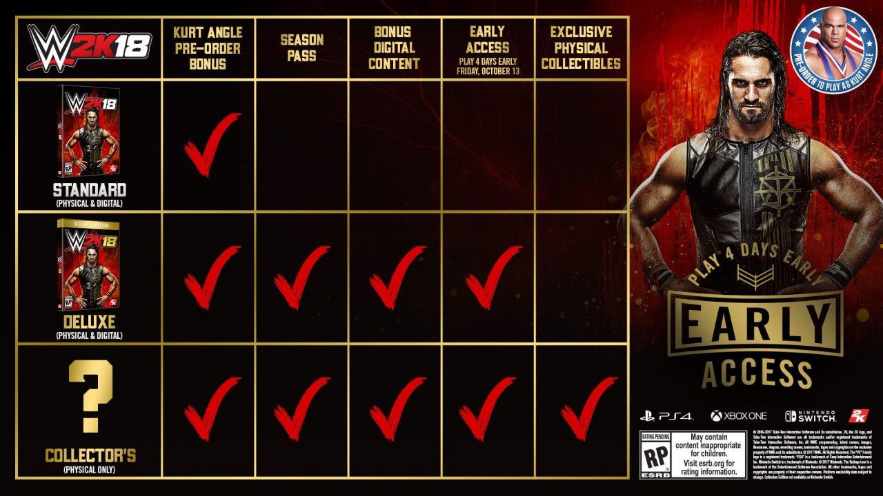 Mira la edición de colección para WWE 2K18 con John Cena
