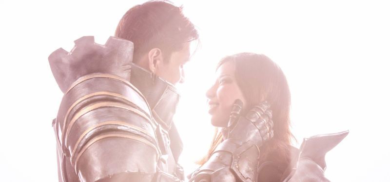 Una pareja de recién casados hizo una sesión fotográfica de Diablo para su boda